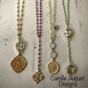 Gold pendant and coin necklaces